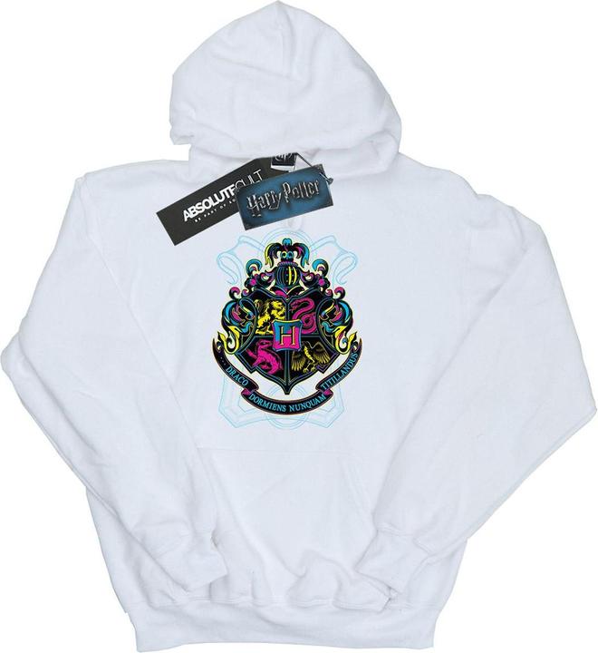 Image du produit - Sweat à capuche NEON HOGWARTS CREST - Femme (L)