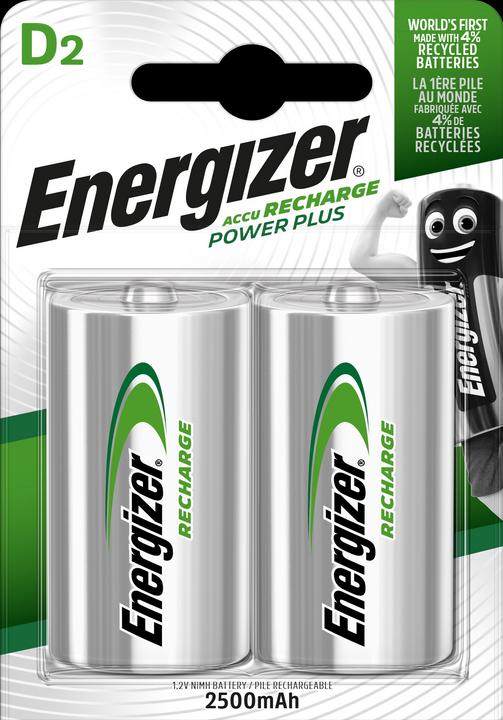Image du produit Energizer Recharge Power Plus (2 pcs, D, 2500 mAh)