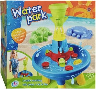 Water park water table waterfall with accessories