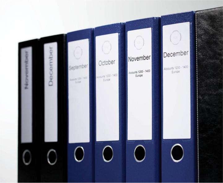 Actual product image Dymo Folder labels