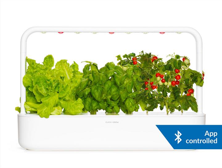 Immagine prodotto Click and Grow Starter kit Smart Garden 9 Pro (colore: bianco) (SG9S1UNI-BT) (18.50 cm)