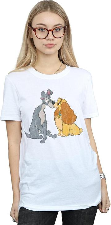 Produktbild Disney Lady And The Tramp Distressed Kiss TShirt (M)