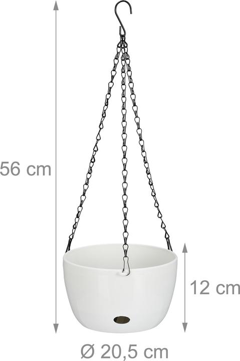 Actual product image Relaxdays 2x hanging basket (20.50 cm)
