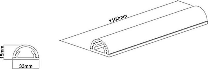 Produktbild Multibrackets Universal-Kabelkanal (Kabelkanal, 110 cm)