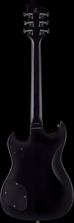 Actual product image Hagstrom Electric Guitar, Signature Pat Smear, Black Gloss (Electric guitar, Mahogany)