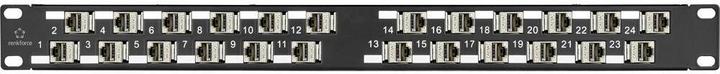 Actual product image Renkforce Rnekforce 24 port modular Keystone patch panel 45