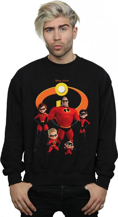 Actual product image Disney Mens Incredibles 2 Group Logo Sweatshirt (L)