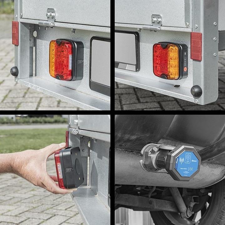 Produktbild ProPlus Rückleuchten-Set LED mit Magnet kabellos (Bluetooth) 13-polig