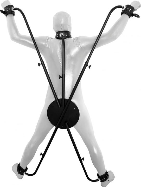 Actual product image XXdreamSToys XX-DREAMSTOYS Pillory Cross with Leather Cuffs