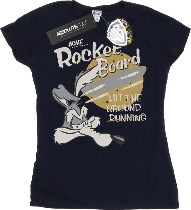 Immagine prodotto Looney Tunes Wile E Coyote Rocket Board Maglietta Donna (XL)