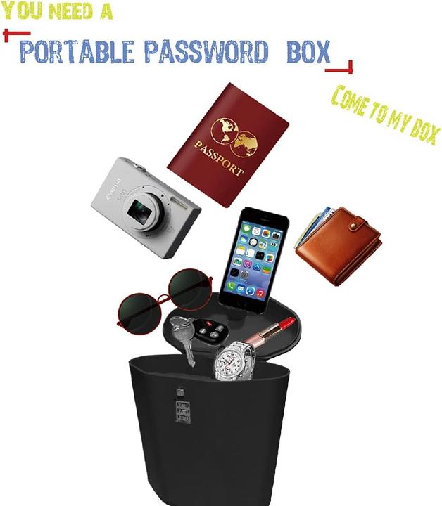 Produktbild Hurinan Mini Cipher Box - Tragbare Schliessbox für Reisen (Schlösser & Anhänger)