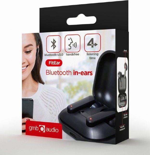 Productafbeelding Gembird Bluetooth in-ear hoofdtelefoons (Geen ruisonderdrukking, 4 h, Draadloze)
