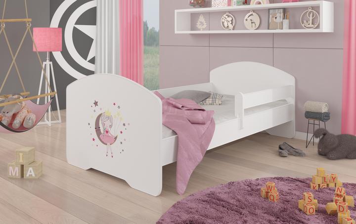Image du produit ADRK Furniture Lit avec matelas et garde-corps PEPE SLEEPING PRINCESS 140x70 (140 x 70 cm)