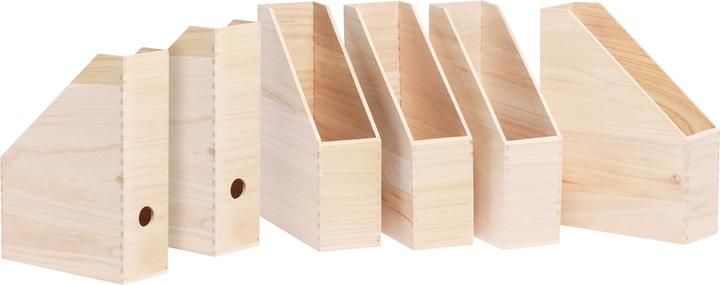 Actual product image VBS Wooden stand-up collector, 6 pieces, approx. 25x9x32 cm