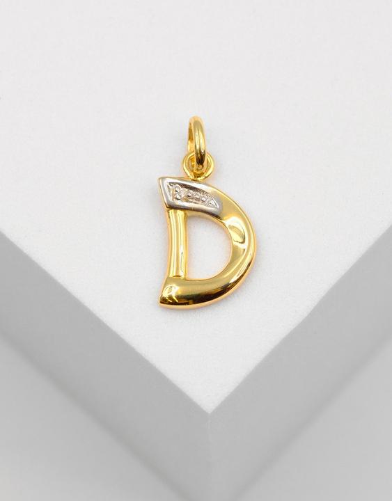 Actual product image Muau Letter (750/18 K Yellow gold)