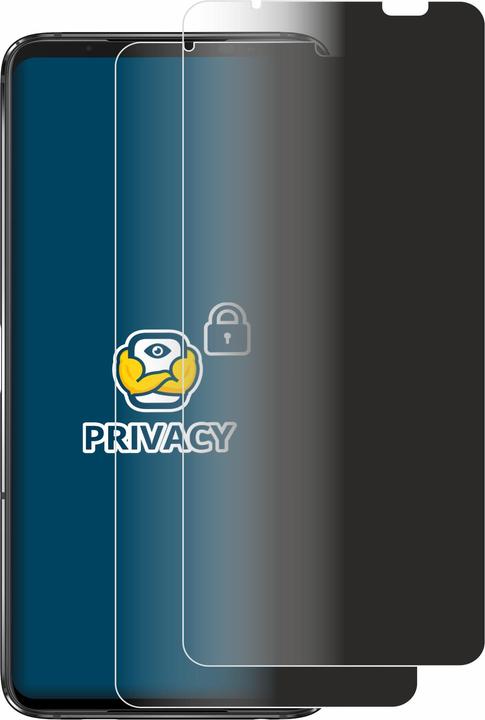 Produktbild BROTECT Sichtschutzfolie Anti-Spy Privacy Folie Blaulicht-Schutz (2 Stück, Asus ROG Phone 7 Ultimate)