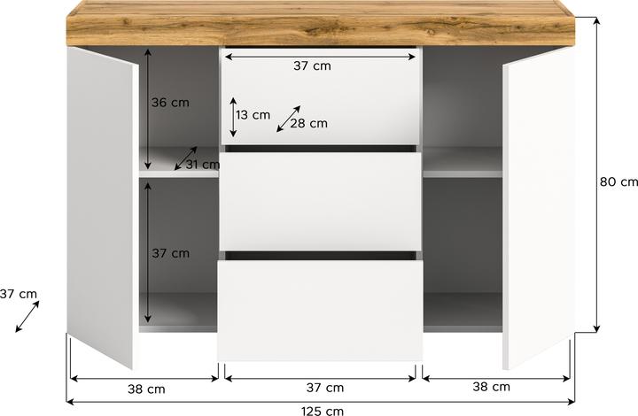 Image du produit Xonox Home Malibu (125 x 37 x 80 cm)