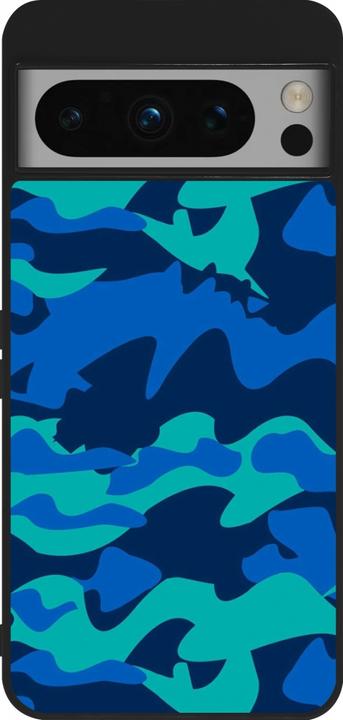 Produktbild PhoneLook Hülle Silikon schwarz Camo Blue (Google Pixel 8 Pro)