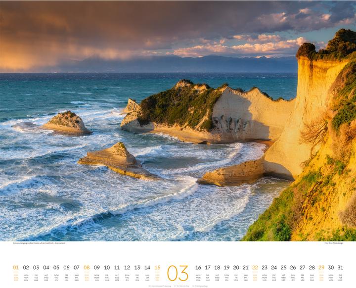 Produktbild Phantastische Landschaften Kalender 2026 (54 x 48 cm, Harter Einband, Deutsch, Englisch, Französisch)