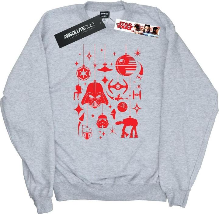 Actual product image Star Wars Mens Christmas Decorations Sweatshirt (S)