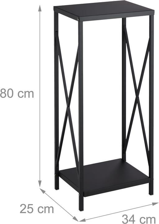 Image du produit Relaxdays Étagère à bois pour cheminée (34 x 25 x 80 cm)