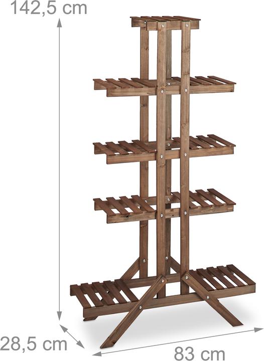 Image du produit Relaxdays Etagère à fleurs en escalier