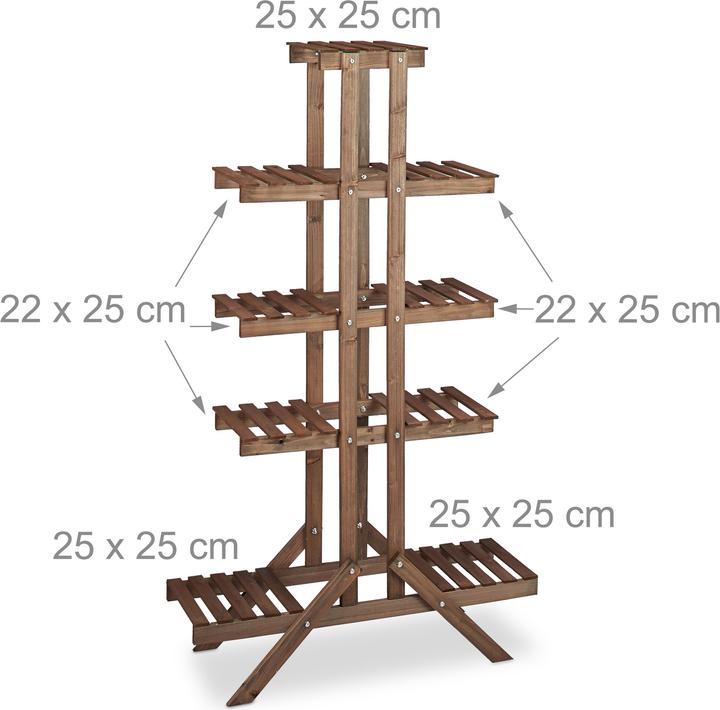 Image du produit Relaxdays Etagère à fleurs en escalier
