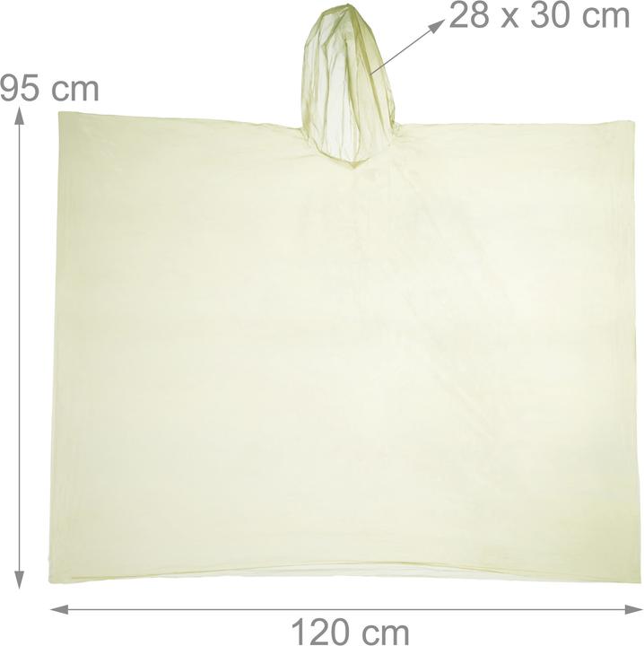 Actual product image Relaxdays Rain Poncho Set of 10 (10)