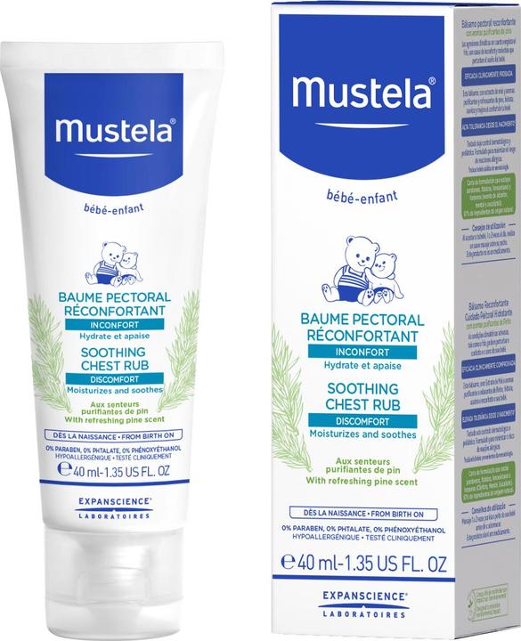 Actual product image Mustela Bébé Soothing Chest Rub