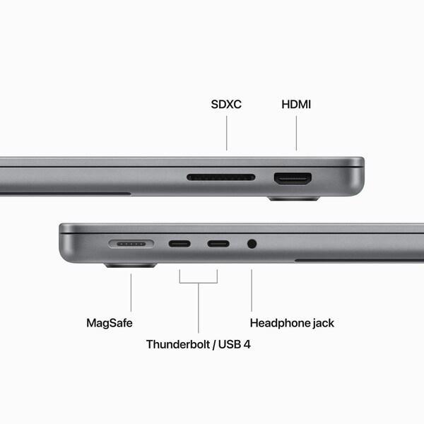 Actual product image Apple MacBook Pro – Late 2023 (14", M3, 16 GB, 512 GB, DE)