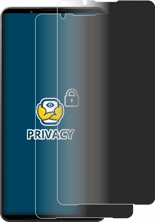 Productafbeelding BROTECT Anti-spionnetje privacyfolie Beschermfolie tegen blauw licht (2 Stuk, Sony Xperia 1 VI)
