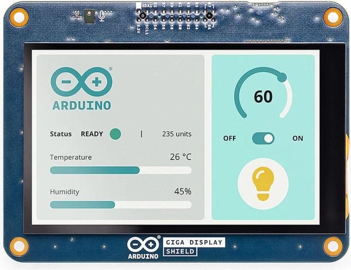 Produktbild Arduino GIGA Display Shield Touchscreen-Monitor 10.1cm (3.97 Zoll) 800 x 480 Pixel