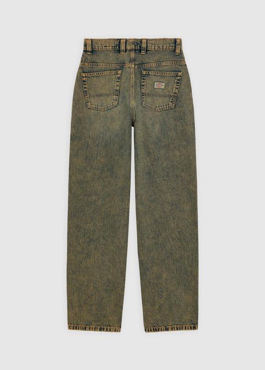 Actual product image Dickies Thomasville Denim Pant Yellow Fade Ind (24)