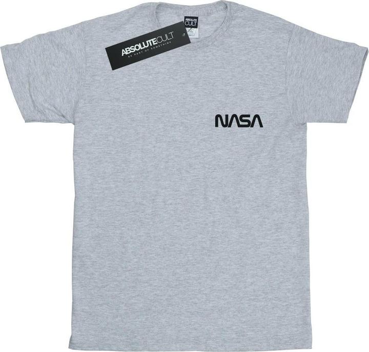 Actual product image Nasa Womens/Ladies Modern Logo Chest Cotton Boyfriend T-Shirt (S)