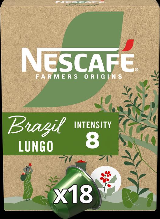 Actual product image Nescafé Farmers Origins Brazil (18 x Port.)