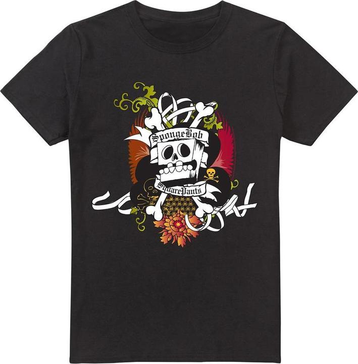 Actual product image Spongebob Squarepants Mens Rest In Peace T-Shirt (S)