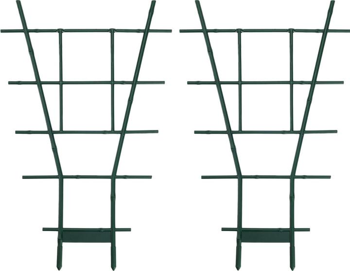 Immagine prodotto ProGarden 2er-Set Fächerspalier Pflanzgitter, grün, 38 x 24 cm (38 cm, 24 cm)