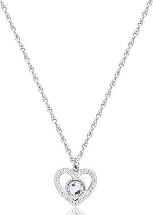 Produktbild Sagapo S'AgapÃµ - Delicate necklace Heart with Lucky Light crystal SKT35 (Edelstahl)