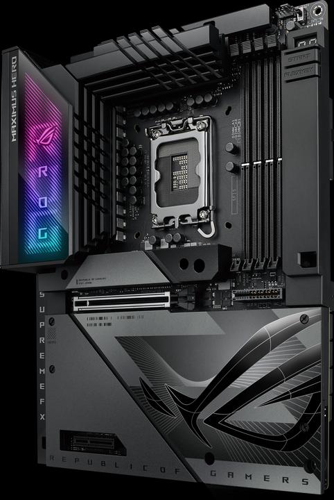 Image du produit ASUS MB ROG MAXIMUS Z790 HERO BTF (Intel,1700,DDR5,ATX) (LGA 1700, Intel Z790, ATX)
