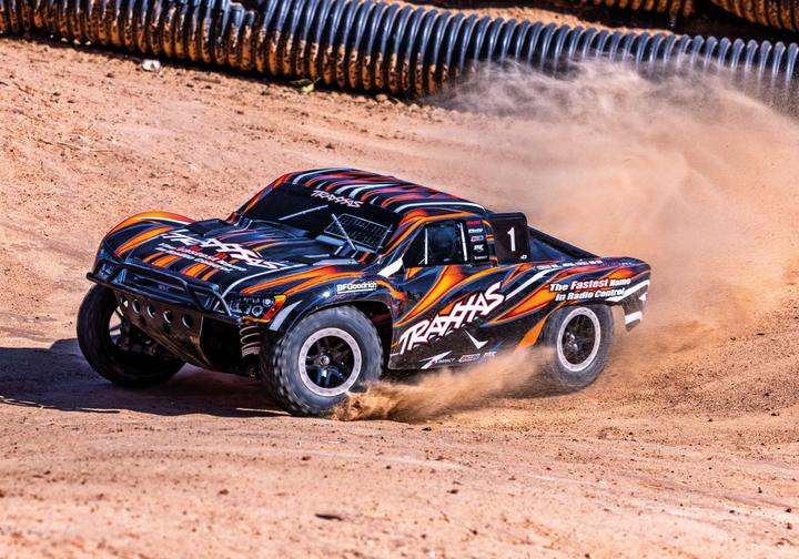 Produktbild Traxxas Slash 4x4 VXL Clipless orange 1/10 Short-Course RTR Brushless, HD, ohne Akku und Ladegerät (RTR Ready-to-Run)