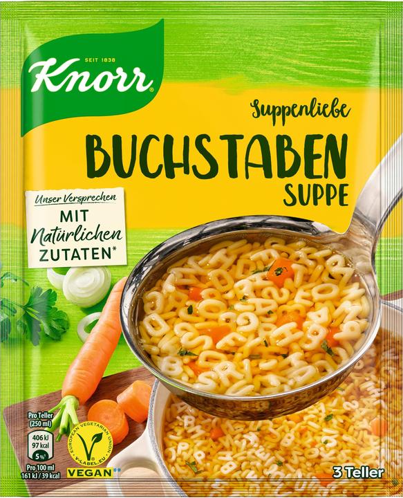 Knorr Suppenliebe Buchstaben Suppe ergibt 750 ml (750 ml)