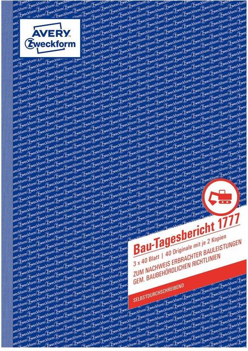 Produktbild Avery Bau-Tagesbericht (40 x)