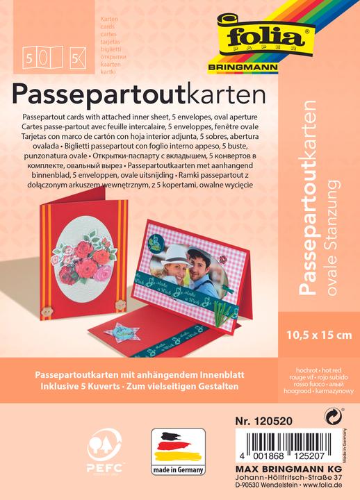Immagine prodotto Folia Passepartouts 220g/m², ovale (5 pz.)