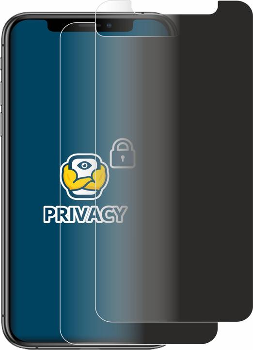 Image du produit BROTECT Film anti-regards Anti-Spy Privacy Film de protection contre la lumière bleue (2 pièce(s), Apple iPhone XS)