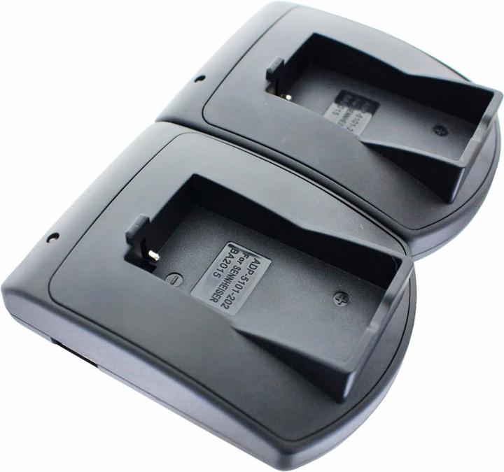 Actual product image AccuCell Quick charger and 2x battery suitable for Sennheiser BA2015 (Rechargeable battery)
