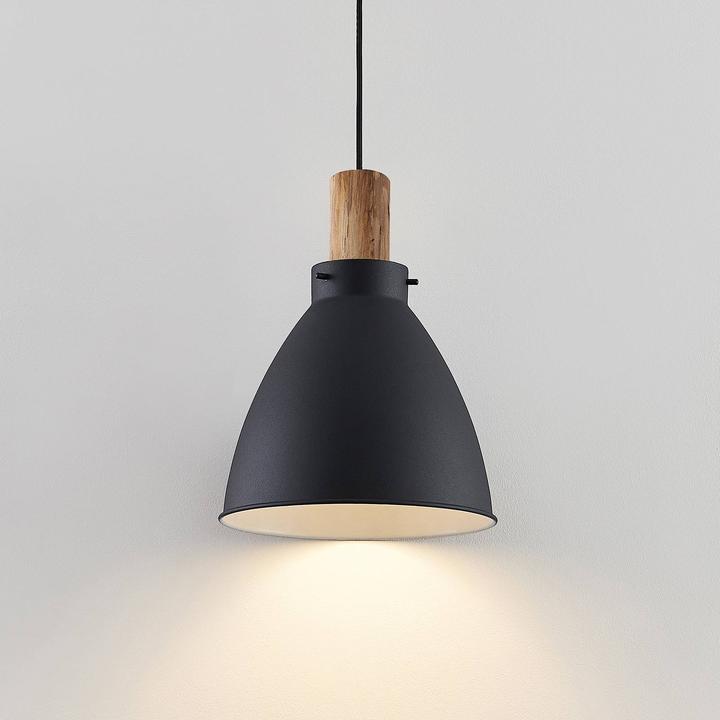 Immagine prodotto Lindby Lampada a sospensione Trebale Nero/Legno (E27)