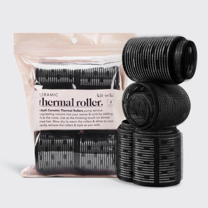 Image du produit Kitsch Lot de 8 bigoudis thermiques en céramique