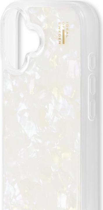 Actual product image iDeal Of Sweden iPhone 16 Pearlised Case - White (Apple iPhone 16)