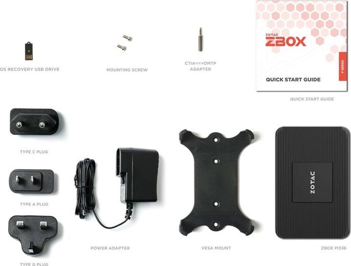 Image du produit Zotac Zbox Pico PI336 (Intel Celeron N6211)