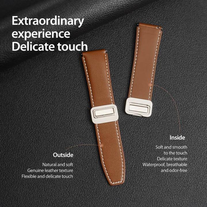 Actual product image Dux Ducis YA Series genuine leather strap (22 mm, Genuine leather)